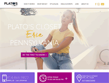 Tablet Screenshot of platoscloseterie.com